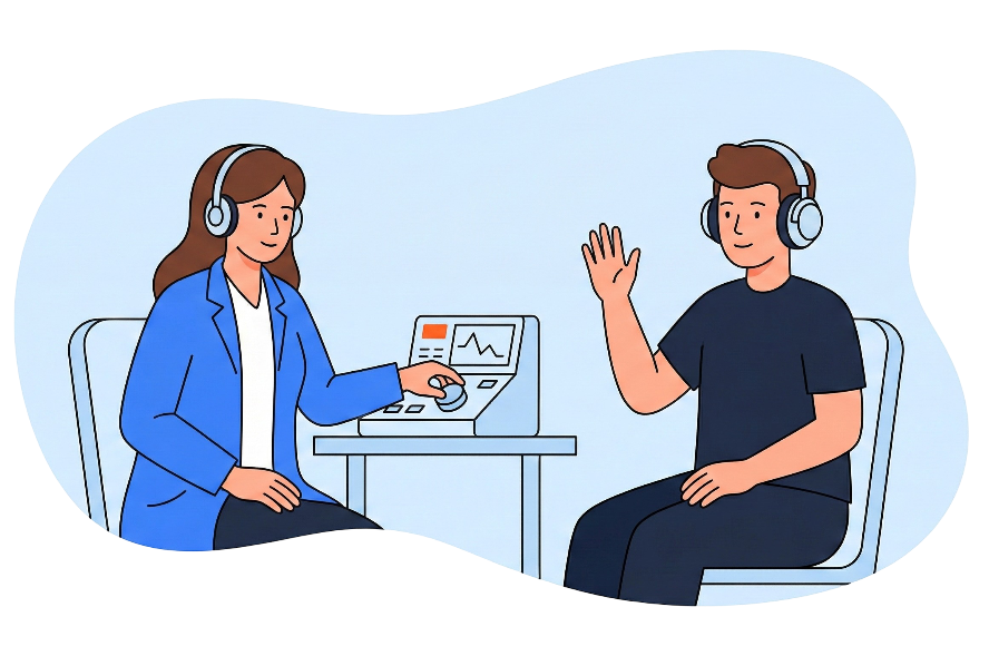 Audiolog i høretest