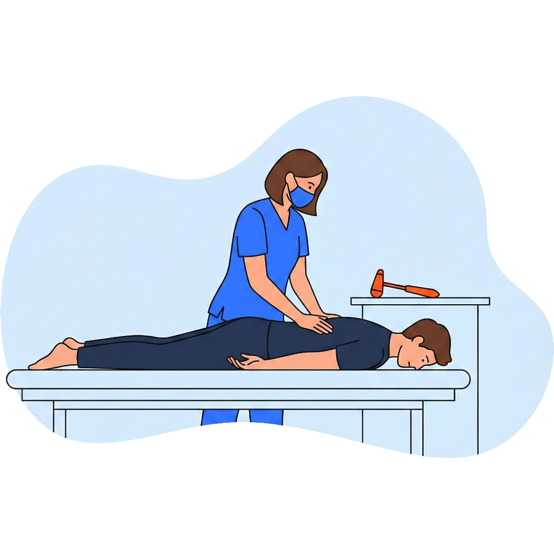 Kiropraktor i behandling